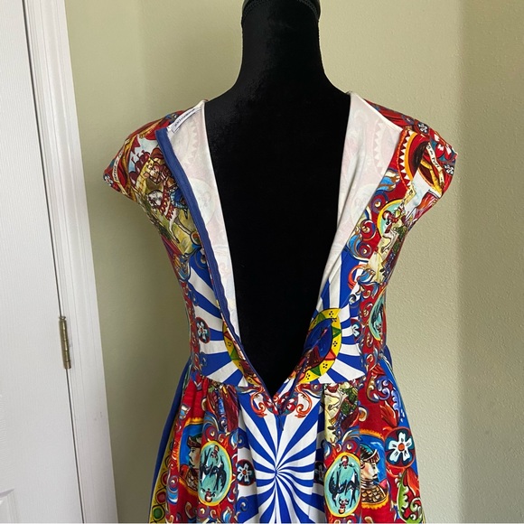 Dolce & Gabbana Majolica Carretto Siciliano Printed Dress “read description!” - Picture 6 of 16